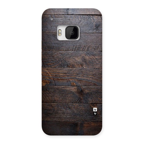 Dark Wood Printed Back Case for HTC One M9
