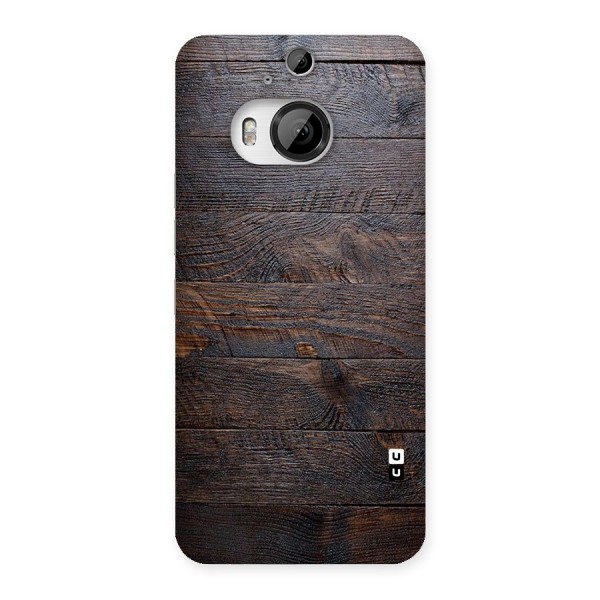 Dark Wood Printed Back Case for HTC One M9 Plus