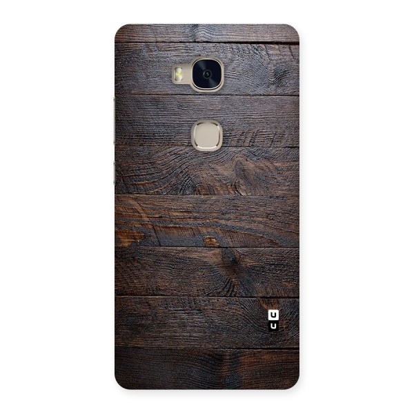Dark Wood Printed Back Case for Huawei Honor 5X