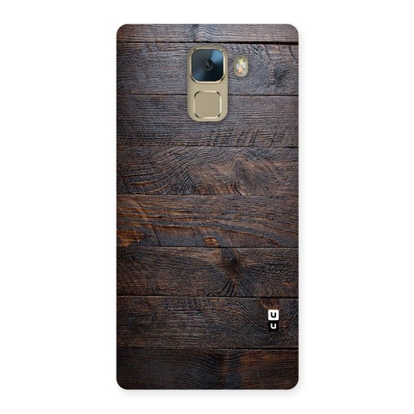 Dark Wood Printed Back Case for Huawei Honor 7
