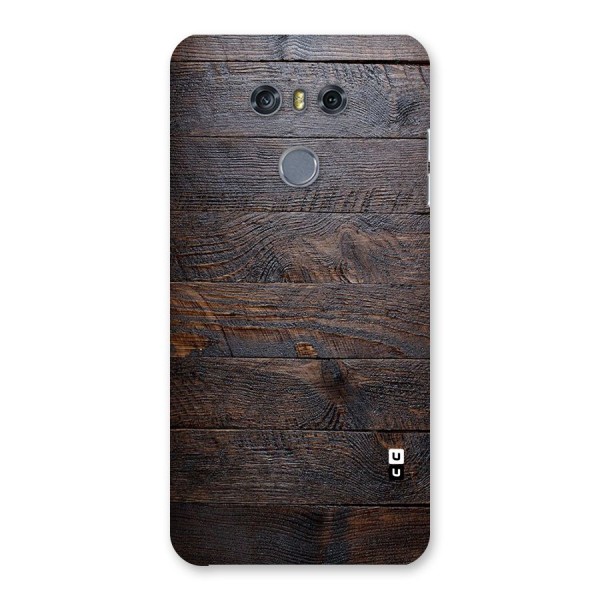 Dark Wood Printed Back Case for LG G6