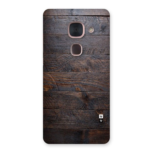 Dark Wood Printed Back Case for Le Max 2