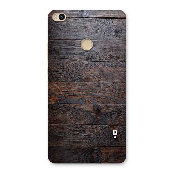 Dark Wood Printed Back Case for Mi Max 2