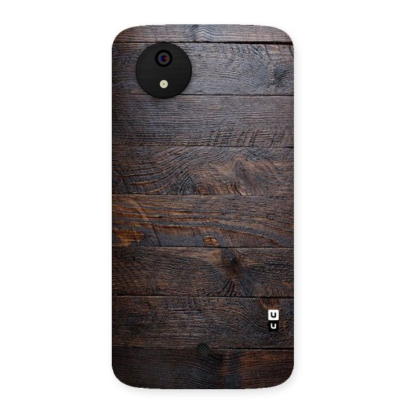 Dark Wood Printed Back Case for Micromax Canvas A1