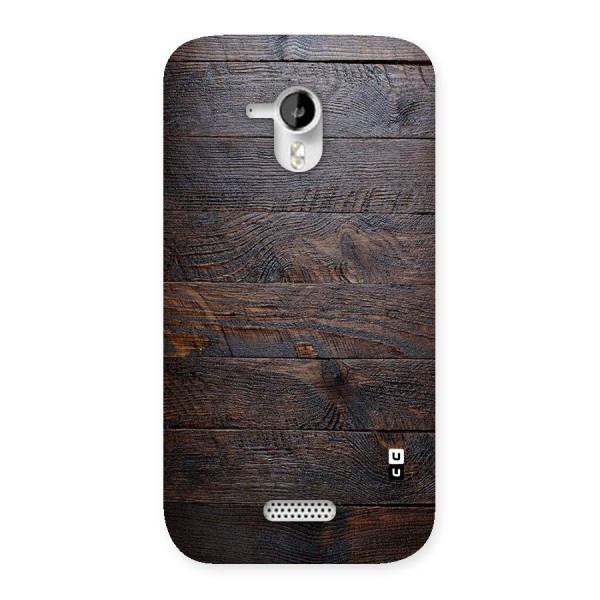 Dark Wood Printed Back Case for Micromax Canvas HD A116