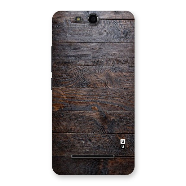 Dark Wood Printed Back Case for Micromax Canvas Juice 3 Q392