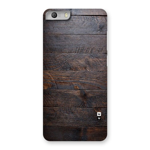 Dark Wood Printed Back Case for Micromax Canvas Knight 2