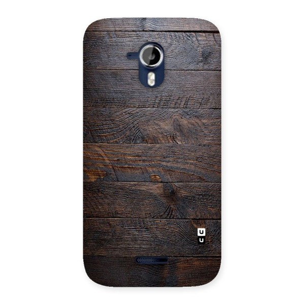 Dark Wood Printed Back Case for Micromax Canvas Magnus A117