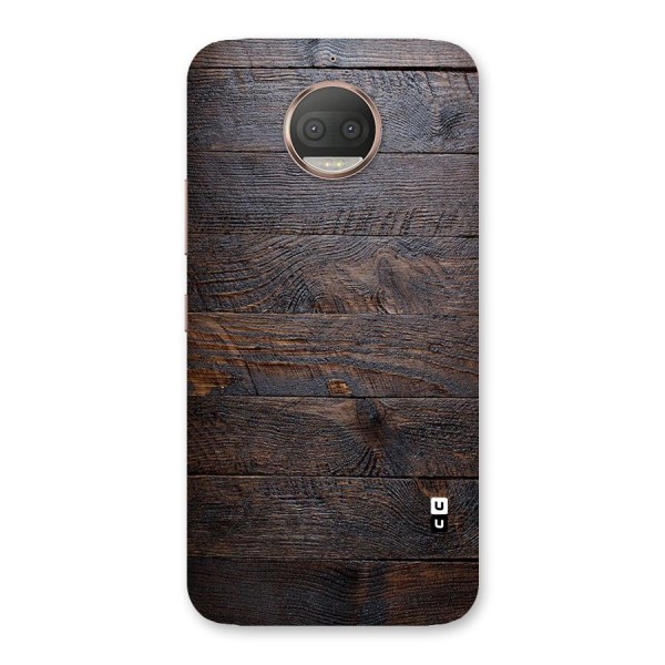 Dark Wood Printed Back Case for Moto G5s Plus