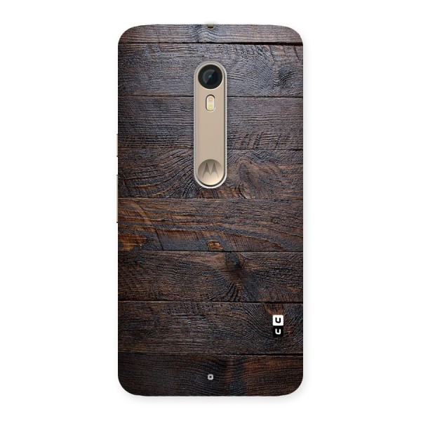 Dark Wood Printed Back Case for Motorola Moto X Style