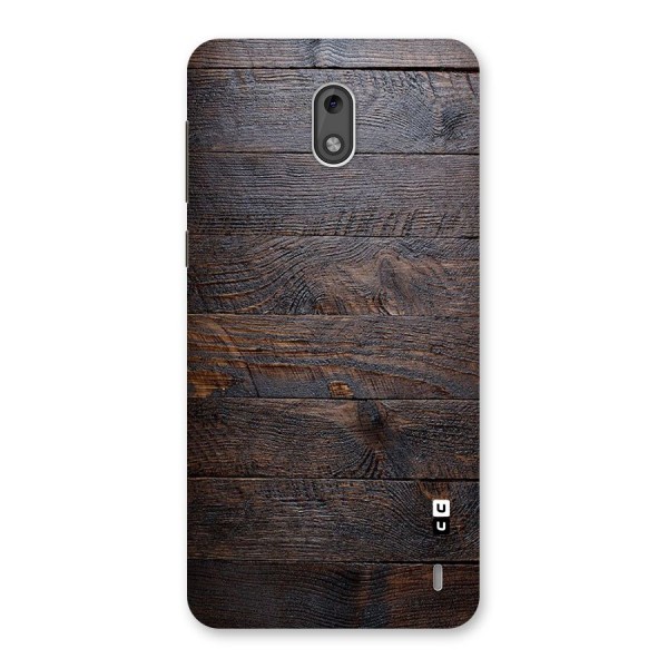 Dark Wood Printed Back Case for Nokia 2