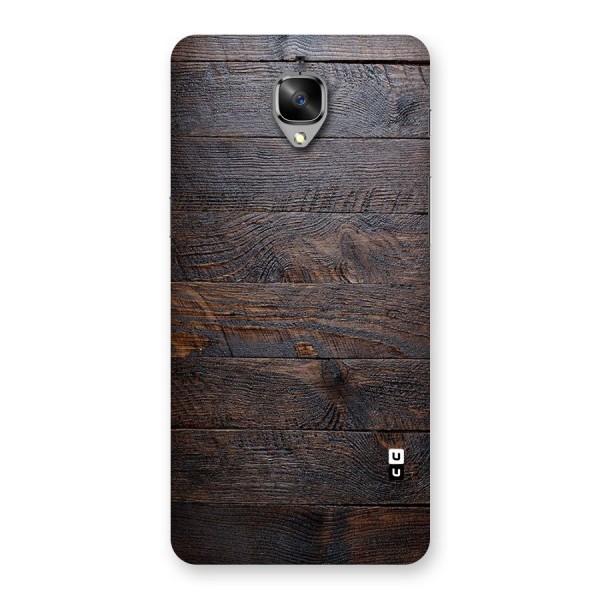Dark Wood Printed Back Case for OnePlus 3