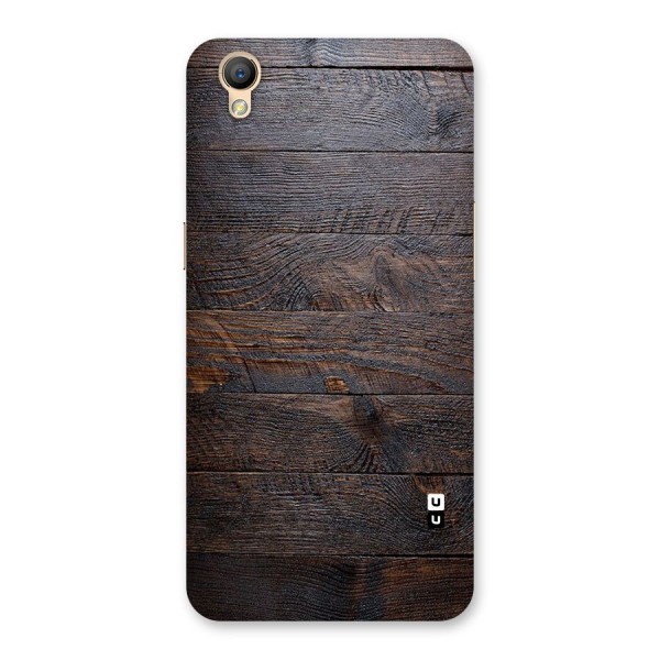 Dark Wood Printed Back Case for Oppo A37