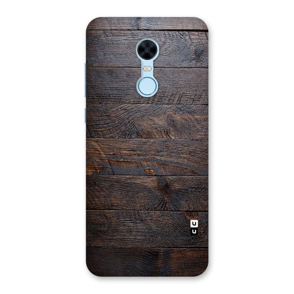 Dark Wood Printed Back Case for Redmi Note 5