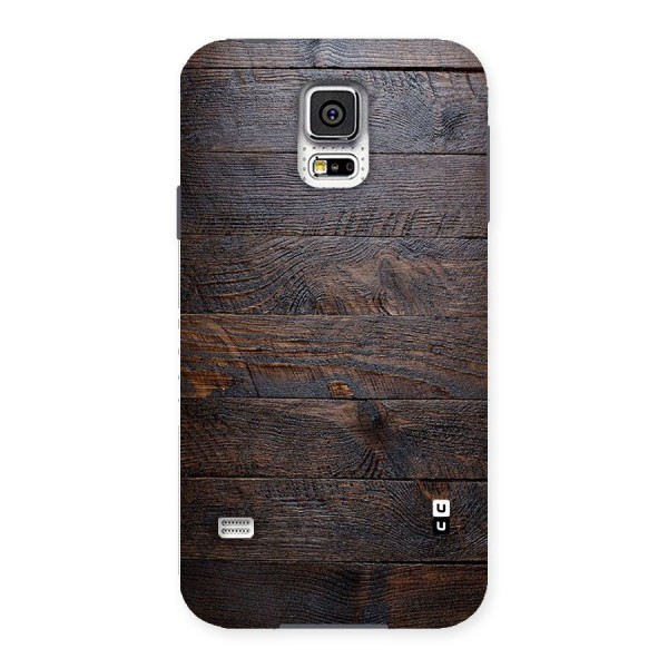 Dark Wood Printed Back Case for Samsung Galaxy S5