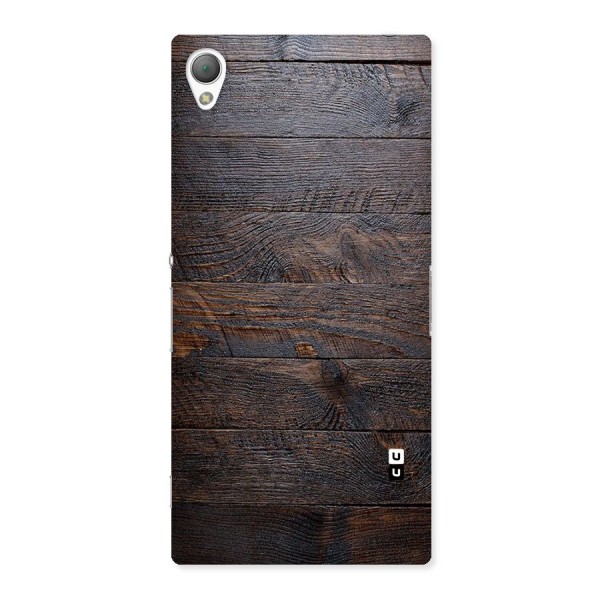 Dark Wood Printed Back Case for Sony Xperia Z3