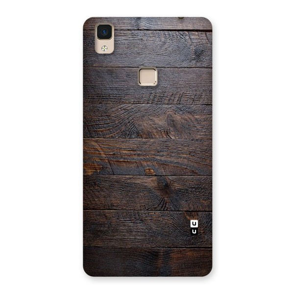 Dark Wood Printed Back Case for V3 Max