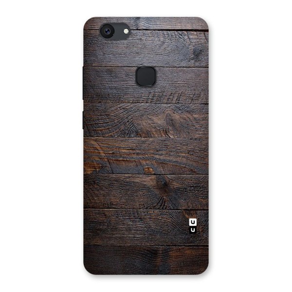 Dark Wood Printed Back Case for Vivo V7 Plus