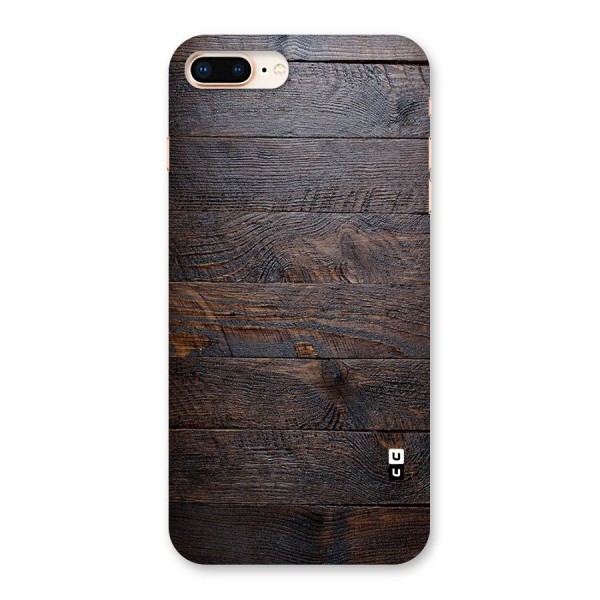 Dark Wood Printed Back Case for iPhone 8 Plus