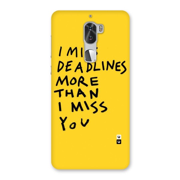 Deadlines Back Case for Coolpad Cool 1