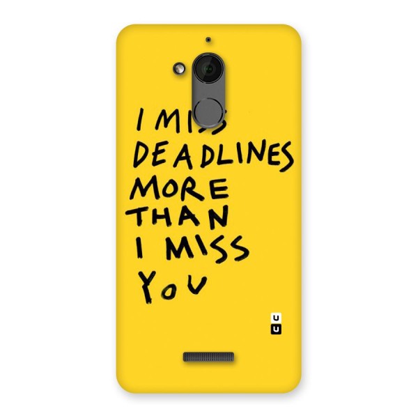 Deadlines Back Case for Coolpad Note 5