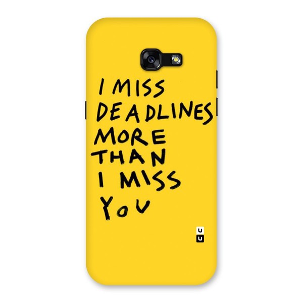 Deadlines Back Case for Galaxy A5 2017