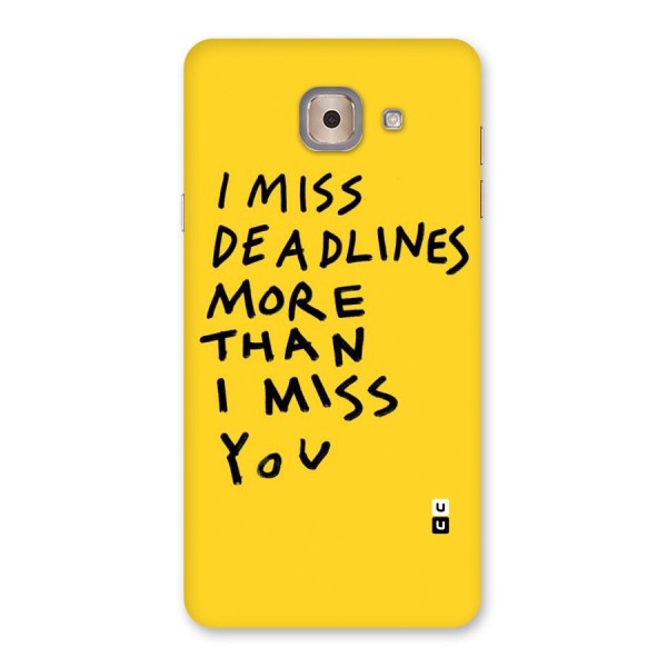 Deadlines Back Case for Galaxy J7 Max
