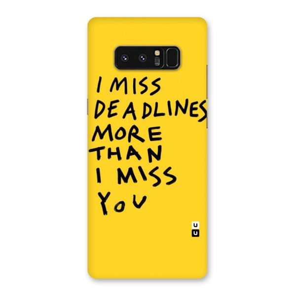 Deadlines Back Case for Galaxy Note 8