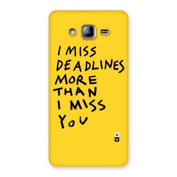 Deadlines Back Case for Galaxy On5