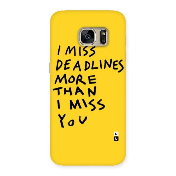 Deadlines Back Case for Galaxy S7
