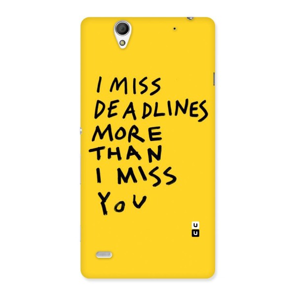 Deadlines Back Case for Sony Xperia C4