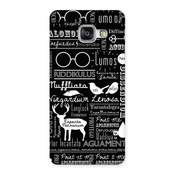 Deer Key Spell Back Case for Galaxy A3 2016
