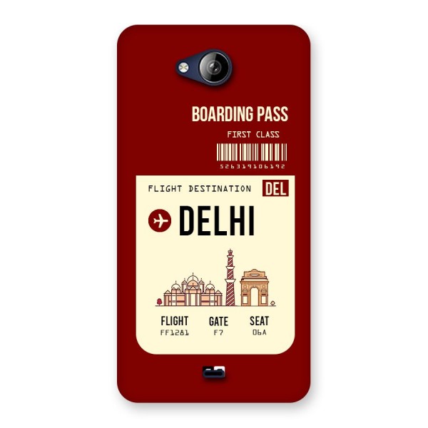 Delhi Boarding Pass Back Case for Canvas Play Q355