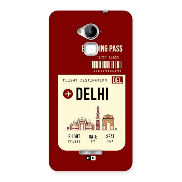 Delhi Boarding Pass Back Case for Coolpad Note 3