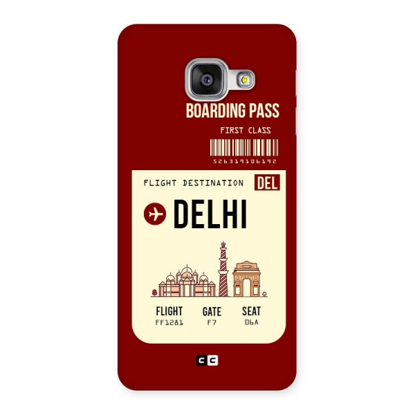 Delhi Boarding Pass Back Case for Galaxy A3 2016