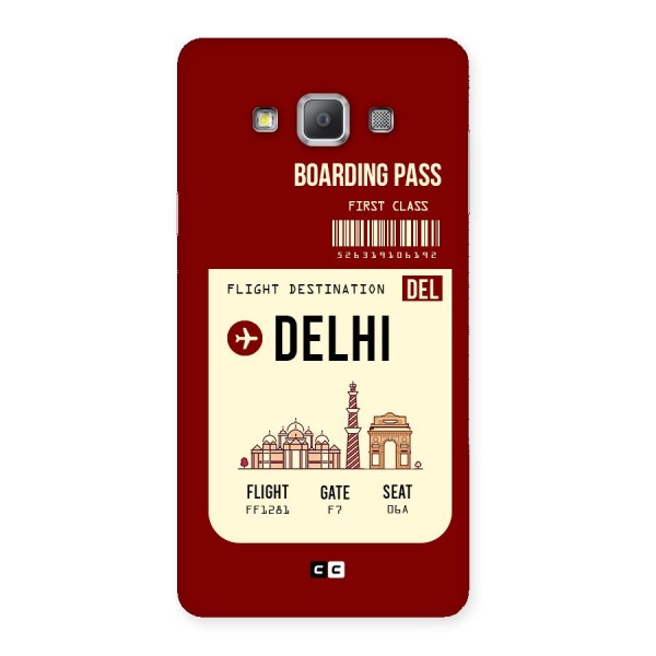 Delhi Boarding Pass Back Case for Galaxy A7