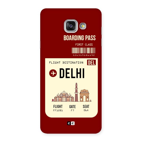 Delhi Boarding Pass Back Case for Galaxy A7 2016