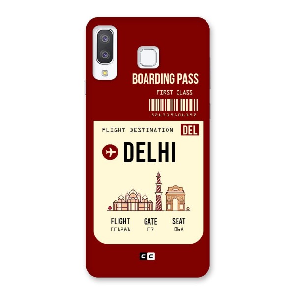 Delhi Boarding Pass Back Case for Galaxy A8 Star