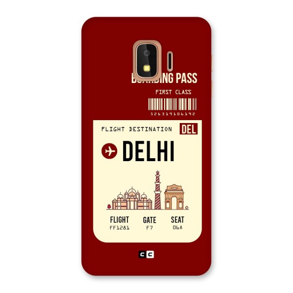Delhi Boarding Pass Back Case for Galaxy J2 Core