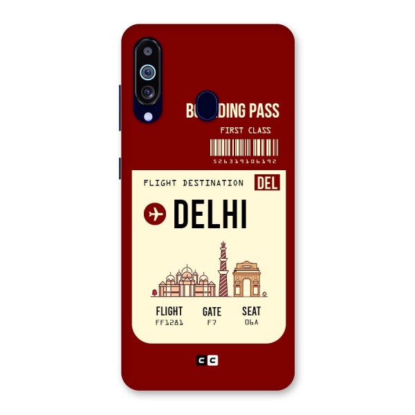 Delhi Boarding Pass Back Case for Galaxy M40