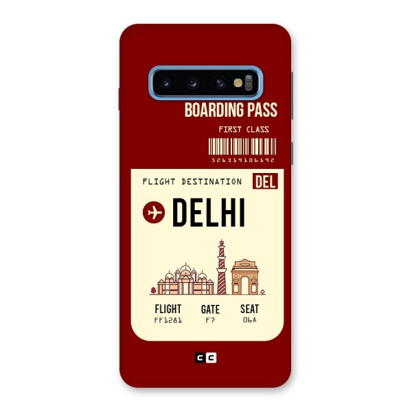 Delhi Boarding Pass Back Case for Galaxy S10