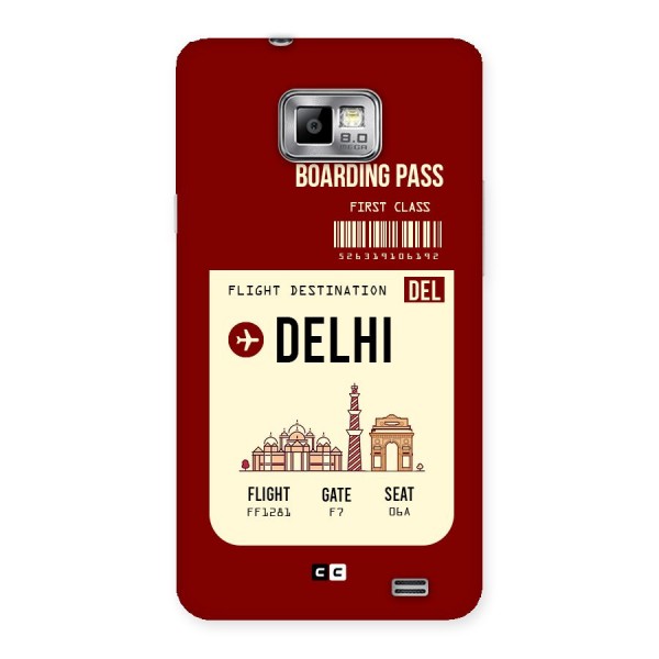 Delhi Boarding Pass Back Case for Galaxy S2
