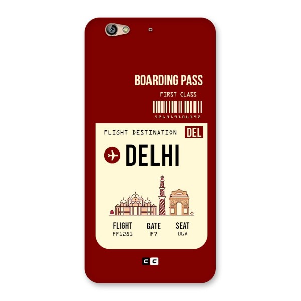 Delhi Boarding Pass Back Case for Gionee S6
