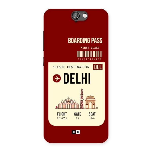 Delhi Boarding Pass Back Case for HTC One A9