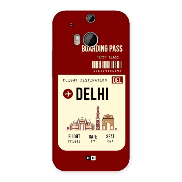 Delhi Boarding Pass Back Case for HTC One M8