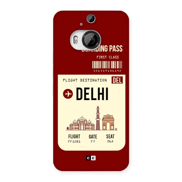Delhi Boarding Pass Back Case for HTC One M9 Plus
