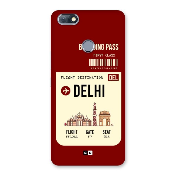 Delhi Boarding Pass Back Case for Infinix Note 5