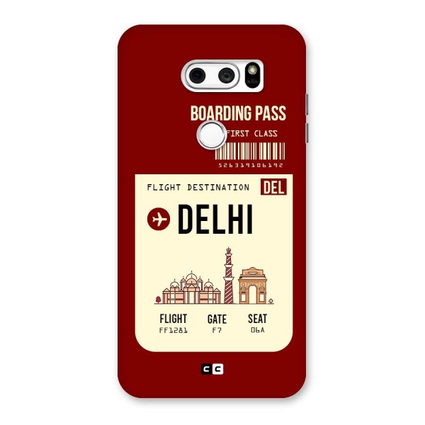 Delhi Boarding Pass Back Case for LG V30