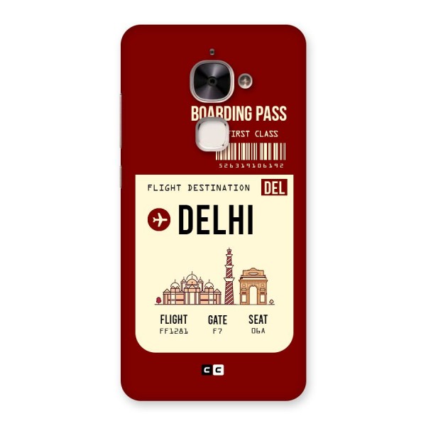 Delhi Boarding Pass Back Case for Le 2