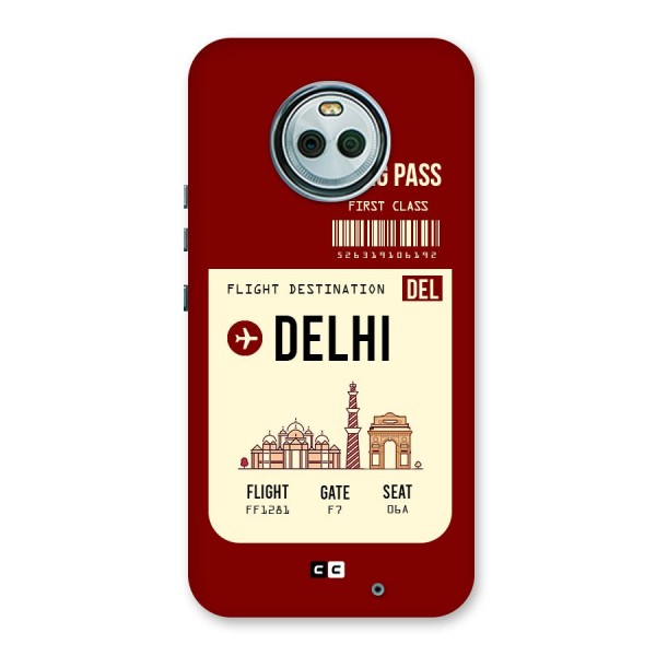 Delhi Boarding Pass Back Case for Moto X4
